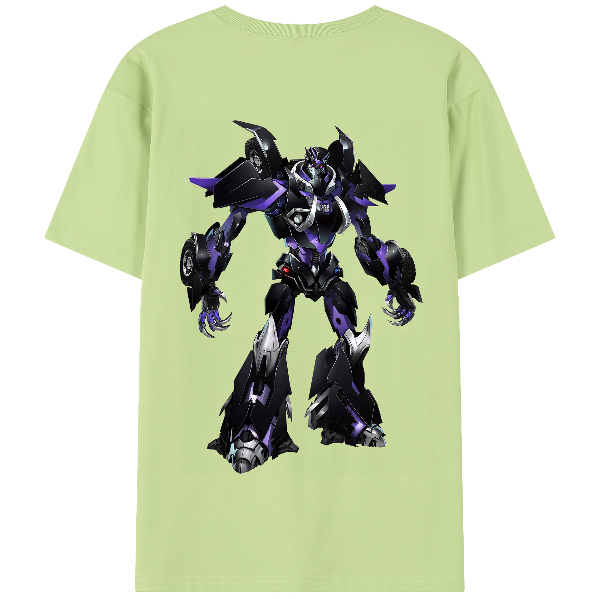 （画像用） Transformers トランスフォーマー 綿100％半袖Tシャツ（背面プリント）